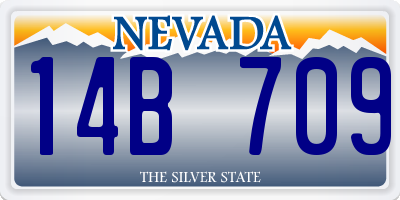NV license plate 14B709