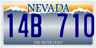 NV license plate 14B710