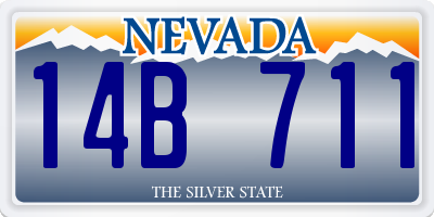 NV license plate 14B711