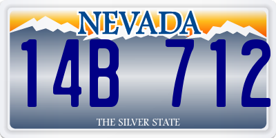 NV license plate 14B712