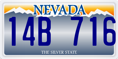 NV license plate 14B716