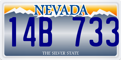 NV license plate 14B733
