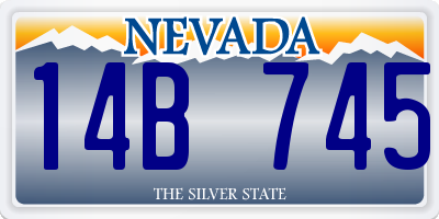 NV license plate 14B745