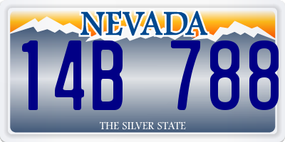 NV license plate 14B788