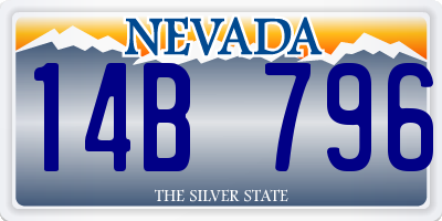 NV license plate 14B796