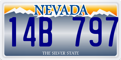 NV license plate 14B797