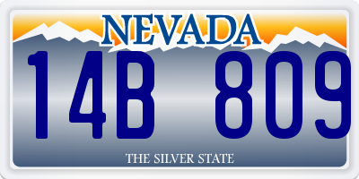 NV license plate 14B809