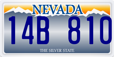 NV license plate 14B810