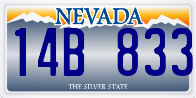 NV license plate 14B833