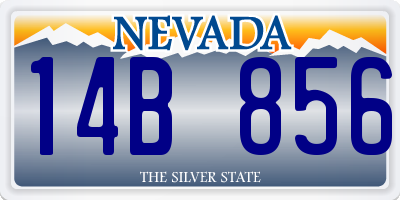 NV license plate 14B856