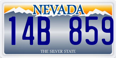 NV license plate 14B859
