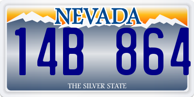 NV license plate 14B864