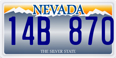 NV license plate 14B870