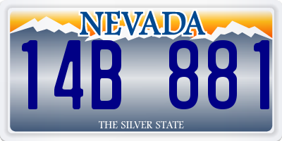 NV license plate 14B881