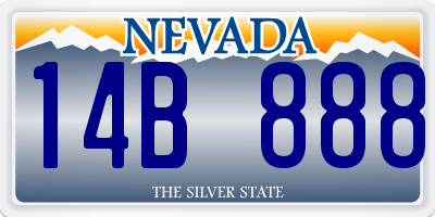 NV license plate 14B888