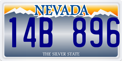 NV license plate 14B896