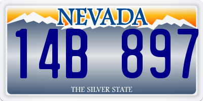 NV license plate 14B897