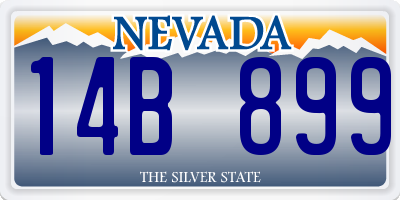 NV license plate 14B899