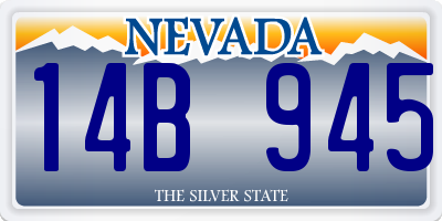 NV license plate 14B945