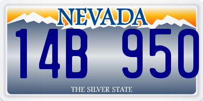 NV license plate 14B950