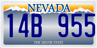 NV license plate 14B955