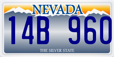 NV license plate 14B960