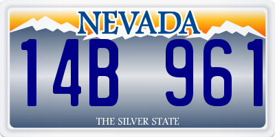 NV license plate 14B961