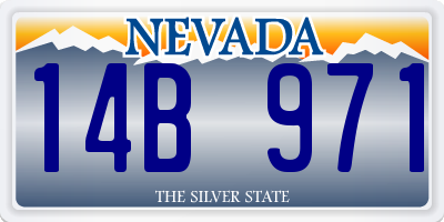 NV license plate 14B971