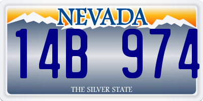 NV license plate 14B974