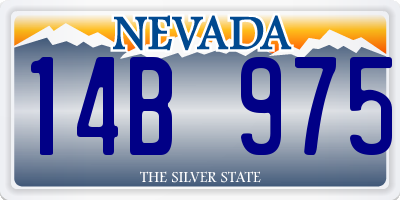 NV license plate 14B975