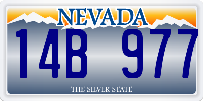 NV license plate 14B977
