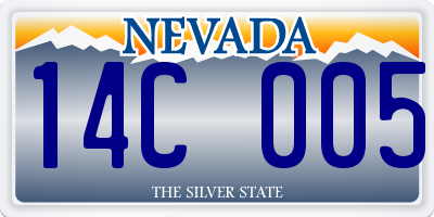 NV license plate 14C005