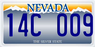 NV license plate 14C009