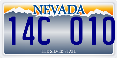 NV license plate 14C010