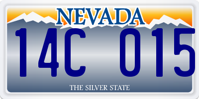 NV license plate 14C015