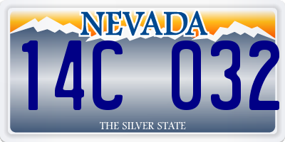 NV license plate 14C032