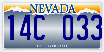 NV license plate 14C033