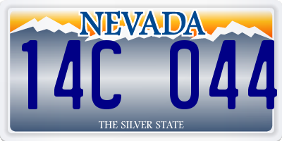NV license plate 14C044