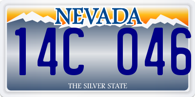 NV license plate 14C046