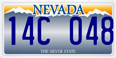 NV license plate 14C048