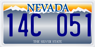 NV license plate 14C051