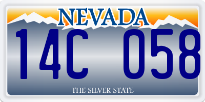 NV license plate 14C058