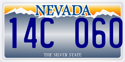 NV license plate 14C060