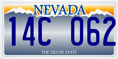 NV license plate 14C062