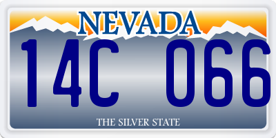 NV license plate 14C066