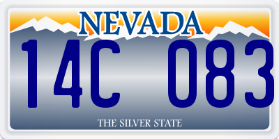 NV license plate 14C083