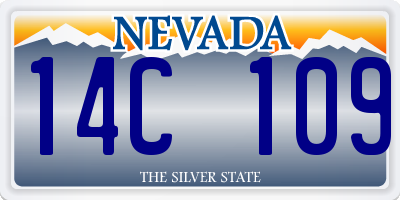 NV license plate 14C109