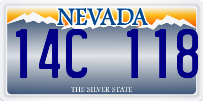 NV license plate 14C118