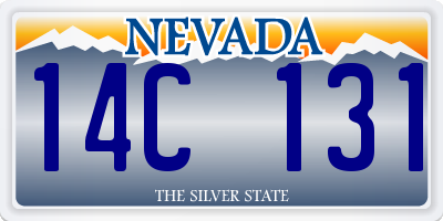 NV license plate 14C131