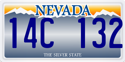 NV license plate 14C132
